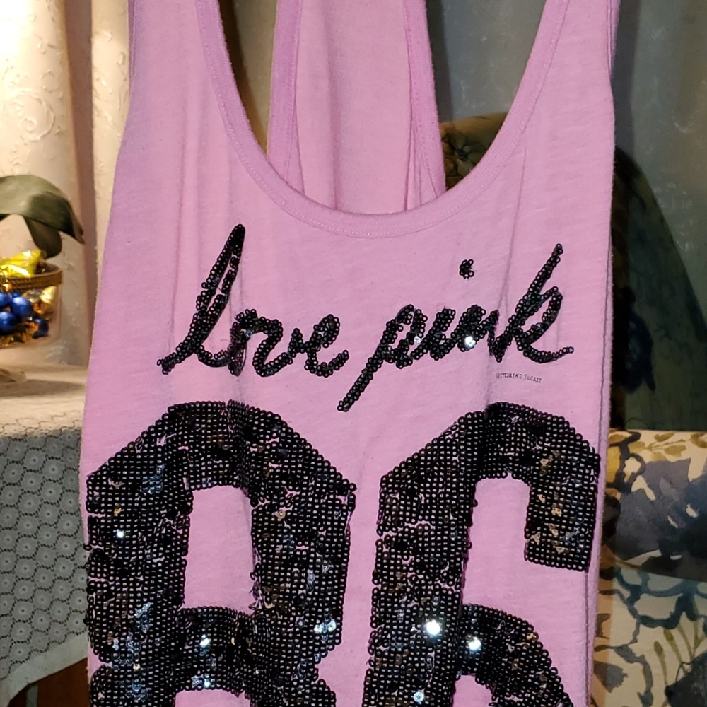 Pink brand pink tank top